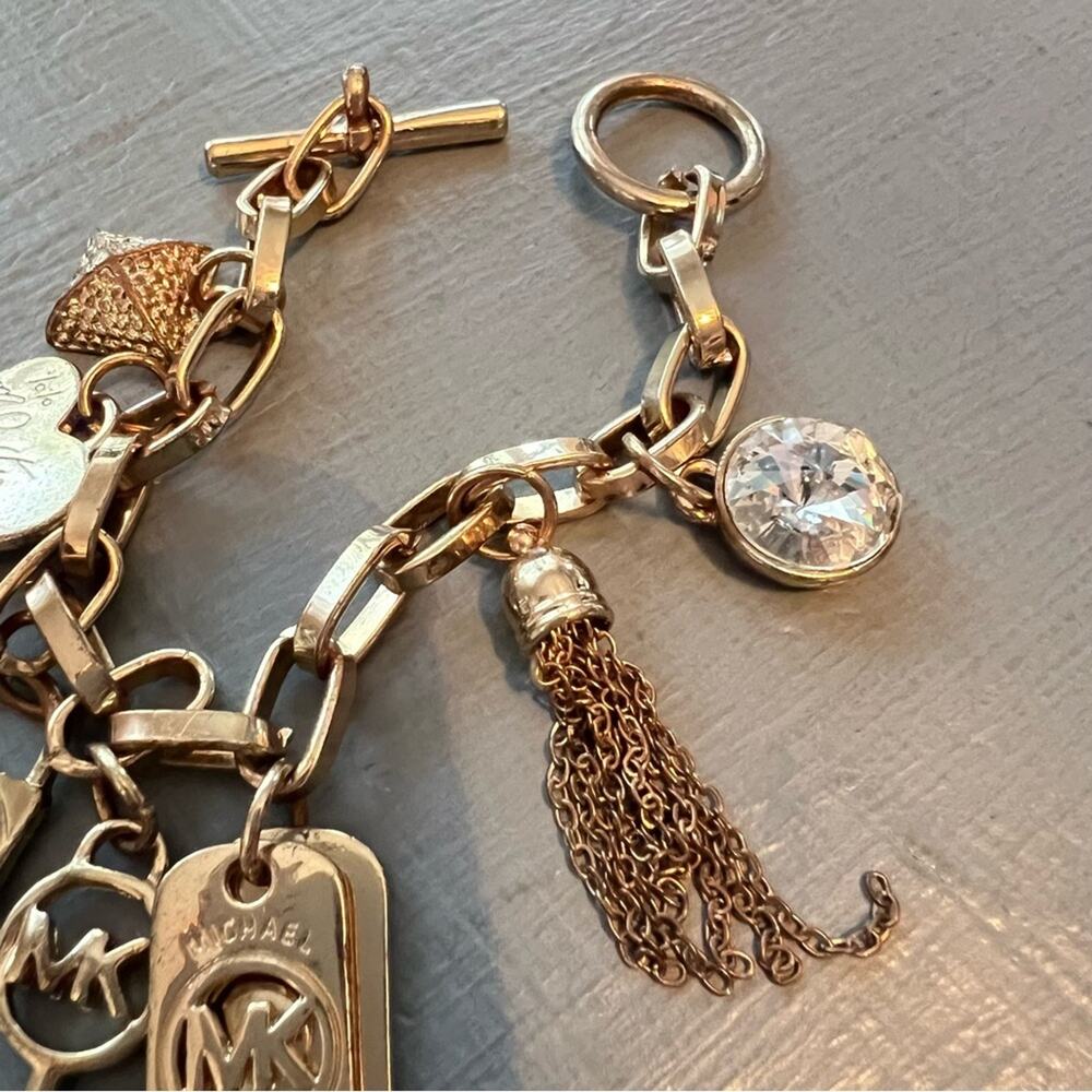 Michael Kors Gold Tone Charm Bracelet - Picture 4 of 7